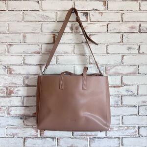 Calpak Haven 16” Laptop Bag Taupe Color